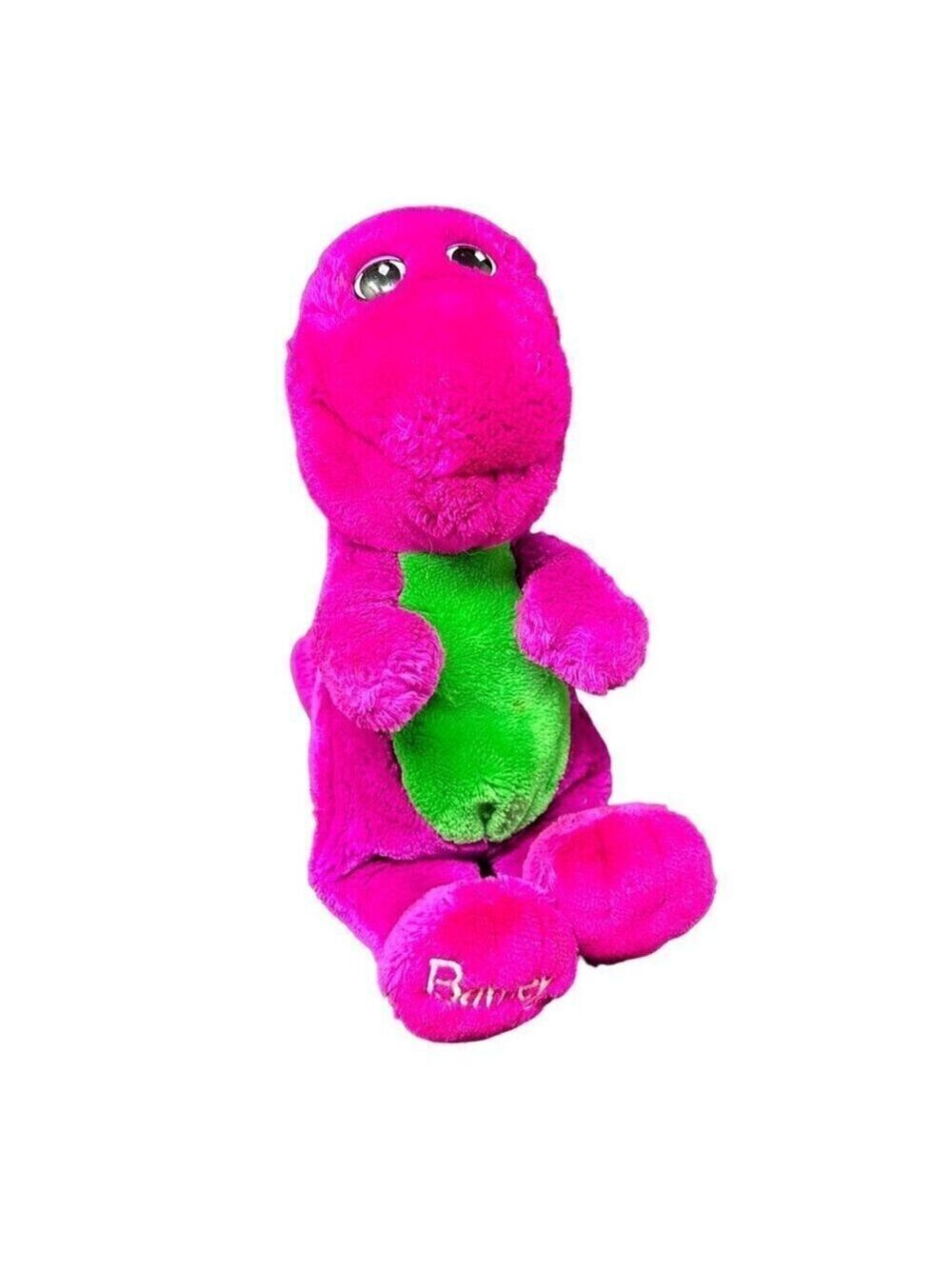 Vintage 1992 Barney Purple Dinosaur Soft Plush 13 in The Lyons Group Retired 90s